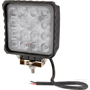 Work light LED, 48W, 3840lm, square, 10/30V, 159x54.5x112mm, Flood, 16 LED's, LA10047