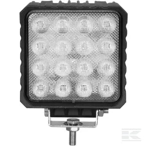 Work light LED, 48W, 3840lm, square, 10/30V, 159x54.5x112mm, Flood, 16 LED's, LA10047