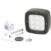 Work light LED, 13.5W, 1800lm, square, 12-24V, Deutsch plug, 123x74x100mm, Flood, 9 LED LA10099 's,