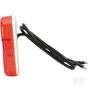 Marker light red LED, rectangular, 12-24V, 105.4x45x11.8mm, LA30102