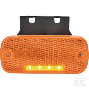 Marker light amber LED, rectangular, 12-24V, 105.4x45x11.8mm, LA30104