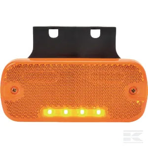 Marker light amber LED, rectangular, 12-24V, 105.4x45x11.8mm, LA30104